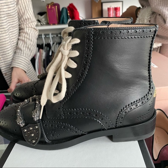Gucci boots with buckle detail, 37 1/2 - Picture 2 of 8